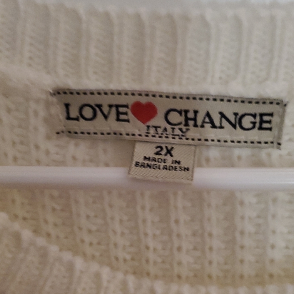 Calvin Klein Women's Ivory Crew Neck Sweater - Picture 3 of 11